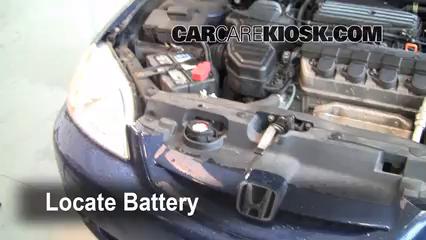 2001 Honda Civic EX 1.7L 4 Cyl. Coupe (2 Door) Batterie Changement